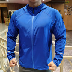 Threebooy Autumn Quick Dry Hiking thin running Jackets windproof breathable fitness Gym Men women Outdoor Sports Coats Windbreaker Hooded