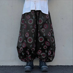 Threebooy Men Pants Printing Joggers Elastic Waist Loose Casual Male Lantern Pants Streetwear Baggy Fashion Trousers Men S-5XL