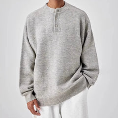Threebooy Casual Sweater Men's Autumn/Winter New Knitted Sweater Knitted Top