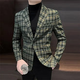 Threebooy Single Breasted Men's Suit Jackets Slim Fit Coat Fashion Male Blazer Thin Original Classic Elegant Korean Style Clothes
