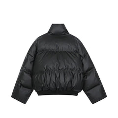 Threebooy American style cotton fashion stand up collar thick cotton jacket men's winter loose fitting bread jacket cotton coat