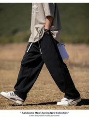 Threebooy Wide Leg Pants Men’s Cargo Pants Harem Joggers Pants Hip Hop Casual Pockets Sweatpants Streetwear Male Fashion Trousers