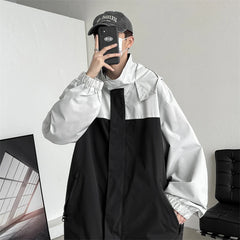 Threebooy Men Spring Jackets Korean Popular Clothes for Men Harajuku Men's Coats Models Outerwear Original Clothing Loose Fitting