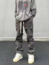 Threebooy streetwear Baggy Cargo Pants Pant Trousers for Men Streetwear Y2k Techwear Man Wide Many Pockets Grey Black Hip Hop Fashion Tactical Jogger Tube