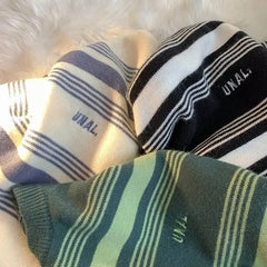 Threebooy Sweaters Fashion Brand Advanced Gradual Stripe Sweaters Men's Autumn and Winter Gentle Lazy Wind Soft Waxy Sweaters
