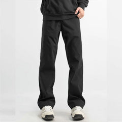 Threebooy Men's Men's Trousers Casual Straight Pants Sports Long Trousers Men's Trendy Black Storm Pants Windproof