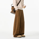 Threebooy Spring Corduroy Pants Men Oversized Straight Beige Casual Pants Men Streetwear Loose Wide Leg Pants Mens Vintage Trousers M-3XL