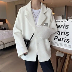 Threebooy Party Men's Suit Jackets Oversize Plus Big Size Male Blazer Coat Single Breasted Clothing Fashion Elegant Premium
