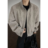 Threebooy Jacket Men Autumn New Arrival Short Loose Tie Dye Jacket Stand Collar Casual Streetwear Outerwear Bomber