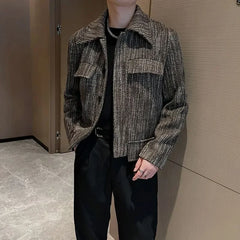 Threebooy Casual High Quality Male Coats Slim Fit Luxury Designer Joker Clothing Fashion Men's Jackets Stylish Y2k New In