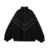 Threebooy Reflective Jacket Autumn Winter New Men's and Women's Jacket Casual Jacket for Men's Windproof