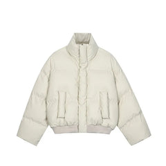 Threebooy American style cotton fashion stand up collar thick cotton jacket men's winter loose fitting bread jacket cotton coat