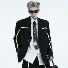 Threebooy Men's Irregular Stripe 2-Piece Set