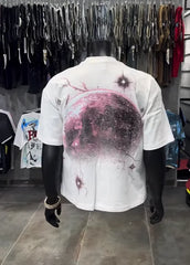 Threebooy Sweet Child Printed Aesthetic Pattern Light Color Basic Daily Half Sleeve Tops Casual Sports Preppy Style Style Cotton T-shirts