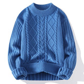 Threebooy Autumn Casual Men's Sweater O-Neck Striped Slim Knittwear Mens Sweaters Pullover Men Harajuku Mens Retro Sweaters