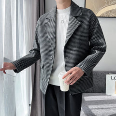 Threebooy Men Spring Autumn Cloth High Quality Plaid Business Suit Jackets/Male Plover Case Casual Tuxedo Hombre Blazers