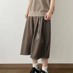 Threebooy Lightweight Men's Summer Wide-leg Cropped Pants Straight Loose Shorts Simple Fashion All-match Clothing