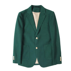 Threebooy New Arrival Men's Suit Waffle Jacket Blazers Woolen Overcoat in Houndstooth Pattern for Autumn and Winter,Waffle Plaid Suit