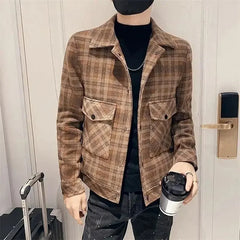 Threebooy Male Coats Spring Autumn Short Men's Cargo Jackets Trendy Joker Y2k High Quality Casual Cold Fast Delvery Deals Cheap Sale