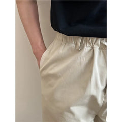 Threebooy Summer Casual Pants Men Retro Straight Pants Men Japanese Streetwear Loose Wide Leg Pants Mens Vintage Trousers M-2XL 