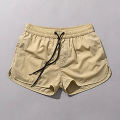 Threebooy Sports Shorts Summer Mens Gym Training Shorts Outdoors Swim Beach Trunks Quick-Drying Solid Trendy Lightweight Shorts New