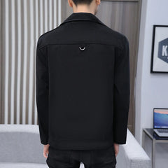 Threebooy Brand clothing Autumn Winter New Men Short Coat Double Casual Windbreaker Coat Fashion Retro Tartan Jacket Coat S-3XL