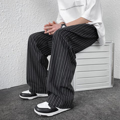 Threebooy Men Pants Stripe Pattern New in Trousers Sport Big Size High Quality Brands Jogger Man Baggy Casual Harem Straight Men's Pants