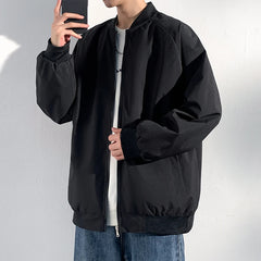 Threebooy Spring Bomber Jacket Men Long Sleeve Baseball Jackets Men's Windbreaker Coat Zipper Jacket Male Outwear Overcoat Brand Clothing