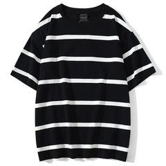 Threebooy Mew Men T Shirt Color Block Print 3 Color Optional Tee Shirts Simple High Street Basic All Match Cargo Tops Mens Streetwear