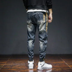 Threebooy Trousers Spring Autumn Male Cowboy Pants Harem Tapered Men's Jeans Goth Classic Wide Leg New in Stacked Regular Stylish Harajuku