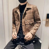 Threebooy Male Coats Spring Autumn Short Men's Cargo Jackets Trendy Joker Y2k High Quality Casual Cold Fast Delvery Deals Cheap Sale