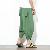 Threebooy New Lantern Men's Harun Roll Wide Legs Loose Casual Pants