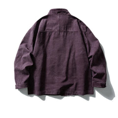 Threebooy Vintage Large Pockets Cargo Jackets Mens Streetwear Punk Y2k Casual Coats Harajuku Loose Hip Hop Japan Style Jackets Male