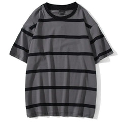 Threebooy Mew Men T Shirt Color Block Print 3 Color Optional Tee Shirts Simple High Street Basic All Match Cargo Tops Mens Streetwear