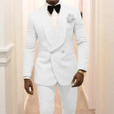 Threebooy Men Adult Suit Groom Wedding Suit Set Banquet Casual Temperament Dress