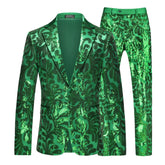 Threebooy High-quality men's slimming, fashionable, stylish, versatile and trendy British-style business plus-size suit two-piece set
