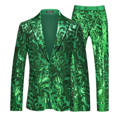 Threebooy High-quality men's slimming, fashionable, stylish, versatile and trendy British-style business plus-size suit two-piece set