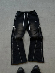 Threebooy Baggy Casual Y2K pants Retro Hip Hop Zipper cargo pants Sweatpants Men Women Harajuku Letter joggers women trousers Streetwear