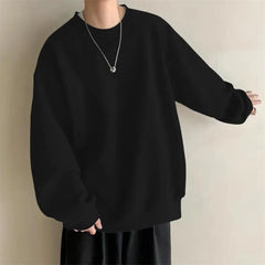 Threebooy Thin -hatless Sweaters Men Women Handsome High Sense of Spring Autumn Port Breeze Ins Casual Loose Long -sleeved Bottoming Shirt