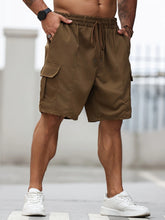 Threebooy Men's plus Size Workwear Shorts Casual Street Style Comfortable Utility Pants for Men Big And Tall Street Fashion