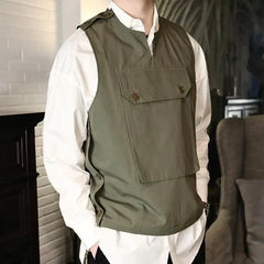 Threebooy Autumn New Cargo Pants For Men Retro Style Men's Corduroy With Multiple Pockets Mid-rise Solid Man Jogging Pants Streetwear