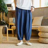 Threebooy Men's Spring and Summer Korean Style Trendy Versatile Loose Casual Lantern Wide-leg Harem Pants