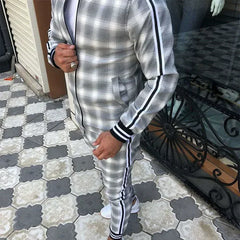 Threebooy Men's Outdoor Sports Suit New Style Quick Dry Sweatshirt Pants 2-Piece Set Cross-Border Casual Attire For Active Men