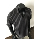 Threebooy Men Slim Fit Striped Polo Collar T-Shirt Summer Casual Breathable Cotton Comfortable Fashion Tee Shirt Top Striped Mens Clothing