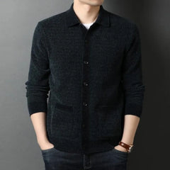 Threebooy Brand Clothing Fashion Men Knit Sweater Jackets Casual Cardigan Europe Station Male Wool Sweater Slim Fit Versatile Coat