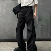 Threebooy Mens Pants Y2k Thin Casual Trousers Autumn Streetwear French Personality Simple Solid Color Mopping Pants Men'S Clothing