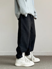 Threebooy Autumn New Baggy Harem Jeans Men Fashion Korean High Street Casual Denim Pants Streetwear Hip Hop High Quality Male Trousers