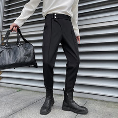 Threebooy Clothing Harem Jogger Pants Men Cotton Sweatpants Trousers Men Casual Lightweight Spring Summer Men Casual Pants
