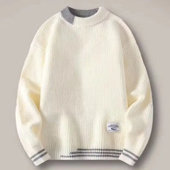 Threebooy Sweater Men's Loose and High-end Outerwear Winter Thick Retro Interior Men's Knitted Sweater