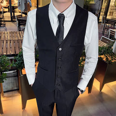 Threebooy Dress Vests For Men Slim Fits Mens Suit Vest Male Waistcoat Gilet Casual Sleeveless Formal Business Vest Chaleco Hombre